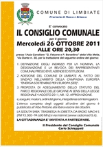 Consiglio Comunale 26 ottobre 2011